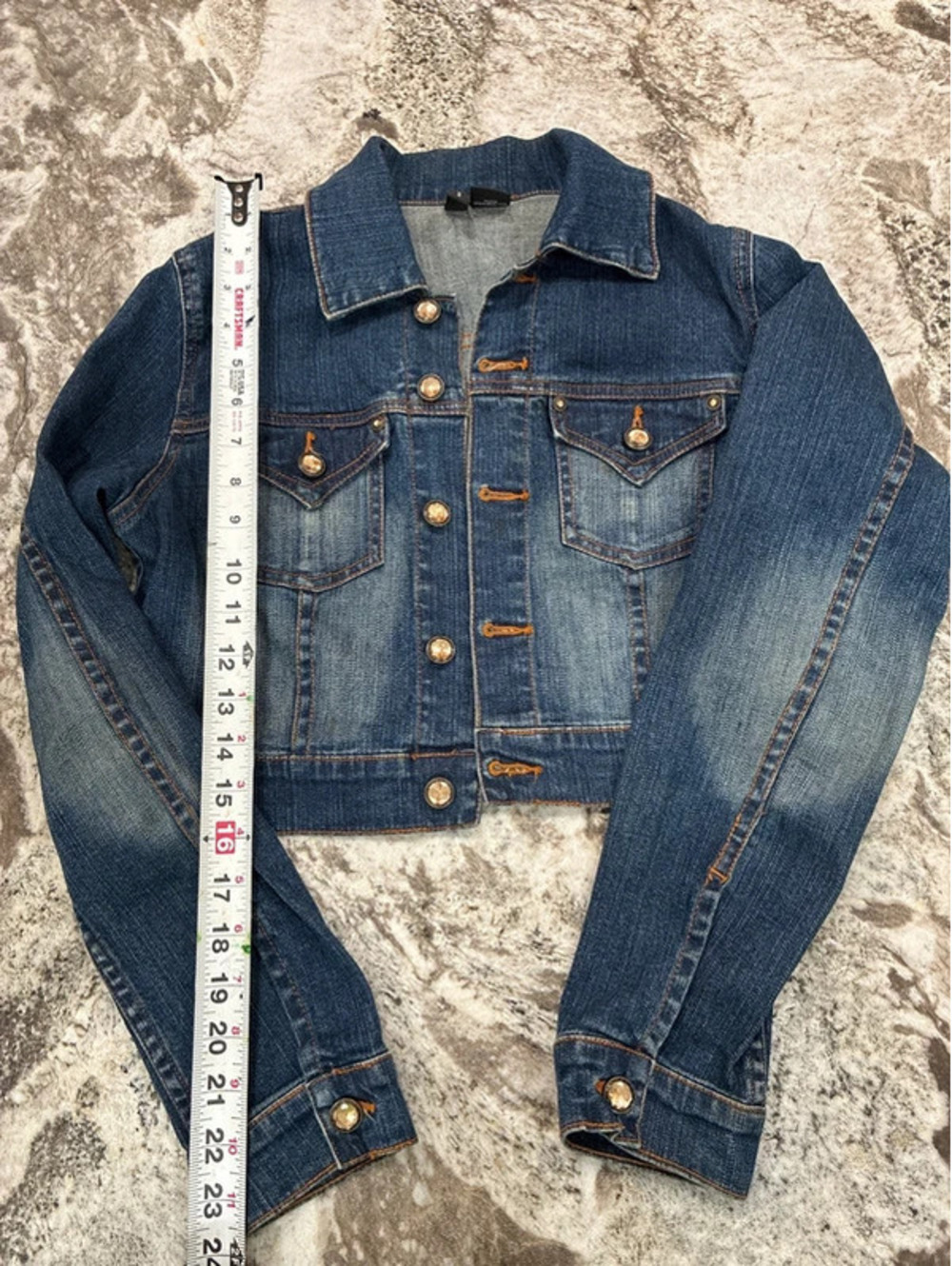 Mixit Women's Cropped Denim Jacket 4
